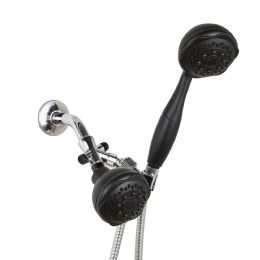 12 Bulk 3-Way Shower Head/handheld Showerhead Combo, Matte Black