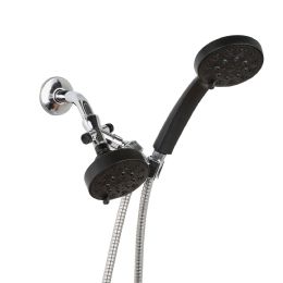 12 Bulk 3-Way Shower Head/handheld Showerhead Combo, Matte Black