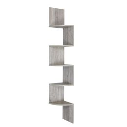 Bulk 5 Tier Corner Shelving, Oak
