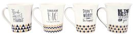 36 Bulk Motivational Quote Bone China 12 Oz.  Novelty Mug