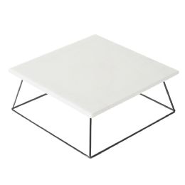 4 Bulk Sophia Grace Square Marble Table Riser, White/black