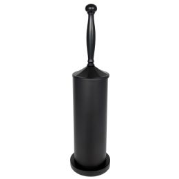 6 Bulk Petrona Matte Finish Toilet Bowl Brush And Holder, Black