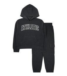 24 Bulk Boys 2pc Fleece Set Sizes 2-4t Charcoal