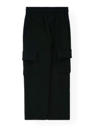 24 Bulk Boys Fleece Cargo Pants Sizes 8-18 Black