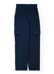 24 Bulk Boys Fleece Cargo Pants Sizes 8-18 Navy