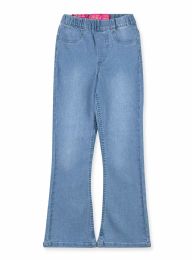 24 Bulk Girls Flare Jeans Assorted Sizes 4-6x In Light Wash