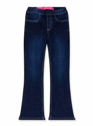 24 Bulk Girls Flare Jeans Assorted Sizes 7-14 In Dark Indigo
