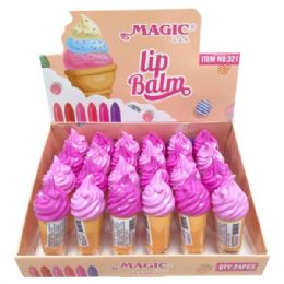 48 Bulk Magic Usa Ice Cream Dream Lip Balm In Countertop Display