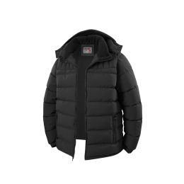 12 Bulk Mens Fashion Padded Bubble Jacket Assorted Sizes S-Xl Black