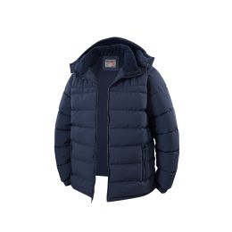 12 Bulk Mens Fashion Padded Bubble Jacket Assorted Sizes M-2xl Navy