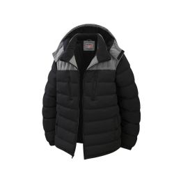 12 Bulk Mens Fashion Padded Bubble Jacket Assorted Sizes M-2xl Black