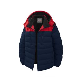12 Bulk Mens Fashion Padded Bubble Jacket Assorted Sizes S-Xl Navy