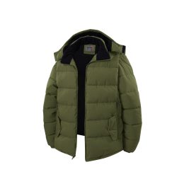 12 Bulk Mens Fashion Padded Puffer Jacket Assorted Sizes M-2xl Olive