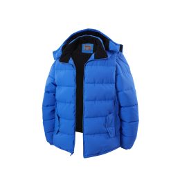 12 Bulk Mens Fashion Padded Puffer Jacket Assorted Sizes M-2xl Royal