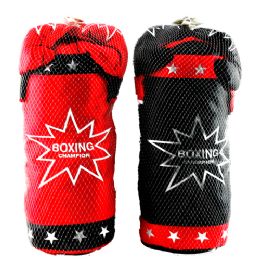 6 Bulk 19.5' Boxing Sandsack & Gloves In Net Bag