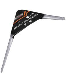 48 Bulk 2pc Utility Shelf Brackets 8x10in