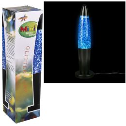 12 Bulk Mini Sparkle Lamp 12.5" - Blue 12/27