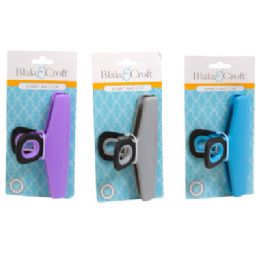 48 Bulk Bag Clip Jumbo 5.5in Plastic W/softgrip 3ast Colors W/bonus Mdsgstrips Included/tcd