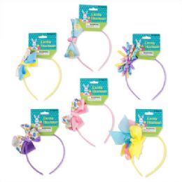 72 Bulk Headband Easter 6asst Girl Styles  Barbell Card