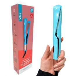 2 Bulk Bliss 2 In 1 Hair Straightener Curling Iron & Wand