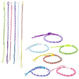 864 Bulk 7-inch Two Tone Friendship Bracelet