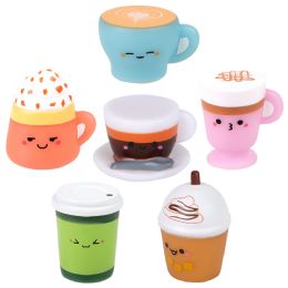 500 Bulk 2" Rubber Kawaii Coffee