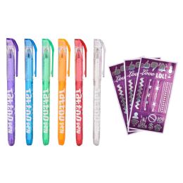 144 Bulk Pop Art Tattoo Pen 6"