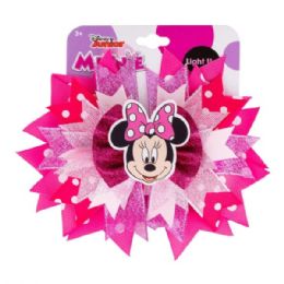 24 Bulk Disney Minnie Mouse Light Up Hair Bow