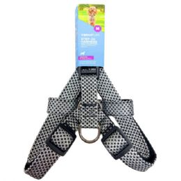 12 Bulk Vibrant Life Grey Medium Padded Pet Harness