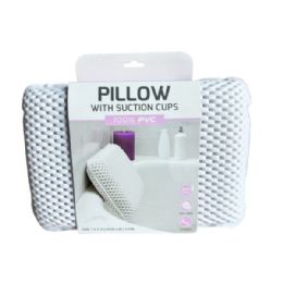 24 Bulk Headrest Bathtub Pillow With Suction Cups