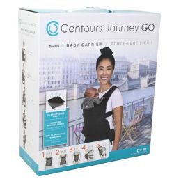 2 Bulk 5-IN-1 Blk Contours Journey Go Baby Carrier