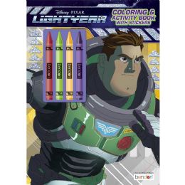 12 Bulk Lightyear Coloring & Activity Book W/4-Crayons
