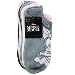 60 Bulk 9pk Minnie Mouse So Sweet Ns Socks Size 9-11