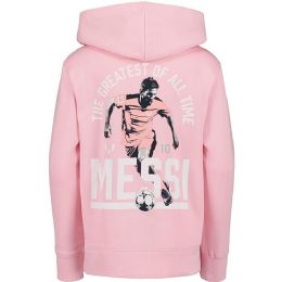 24 Bulk Boys Pink Messi The Goat Pullover Hoodie 3-Asst Size 2t,3t,4t