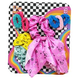 72 Bulk 11pc Girls Hair Accessories Set Confetti