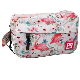 30 Bulk SMALL FLAMINGO PRINT TRAIN CASE AVALANCHE