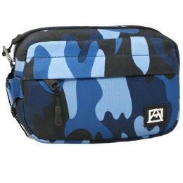 30 Bulk SMALL BLUE CAMO MEN TOILETRY BAG AVALANCHE
