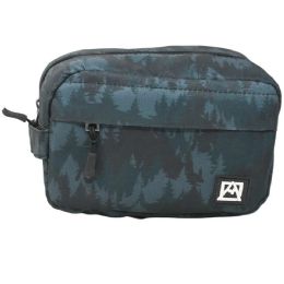30 Bulk Small Blk/gray Camo Men Toiletry Bag Avalanche