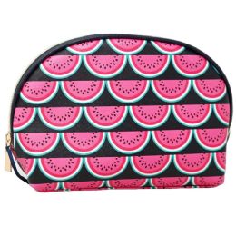 40 Bulk Lrg Watermelon Printed Dome Cosmetic Bag