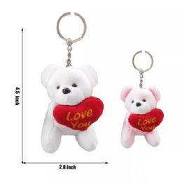 48 Bulk 4 Inch Teddy Bear Keychain