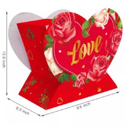 48 Bulk Valentine's 10x10 Heart Wrapping Base