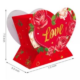 48 Bulk Valentine's 8x7 Heart Wrapping Base