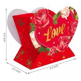 48 Bulk Valentine's 6x5 Heart Wrapping Base