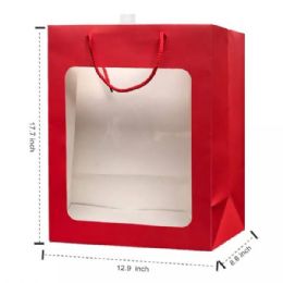 48 Bulk Valentine's 18x13 Window Gift Bag