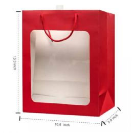 48 Bulk Valentine's 13x11 Window Gift Bag