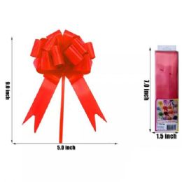 48 Bulk 12pc Pc 9 Inch Red Bow Valentine's Decor