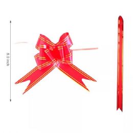 60 Bulk 8 Inch Red Ribbon Decor