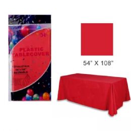 72 Bulk 54x108 Red Table Cloth