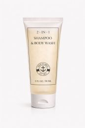 50 Bulk Yacht & Smith 2 In 1 Shampoo And Body Wash 3oz Bottle