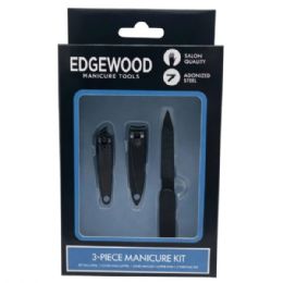 24 Bulk Manicure And Pedicure Nail Clippers Set With File